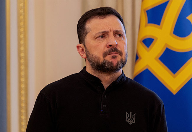 Ukrainian President says Russia conducted surveillance on US military bases for Iran