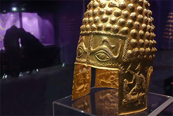 Priceless ancient golden helmet stolen from a Dutch museum is recovered