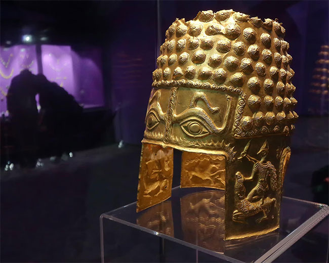 Priceless ancient golden helmet stolen from a Dutch museum is recovered