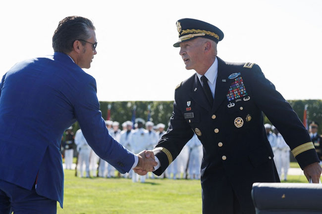 US Army chief of staff fired by Hegseth, sources say