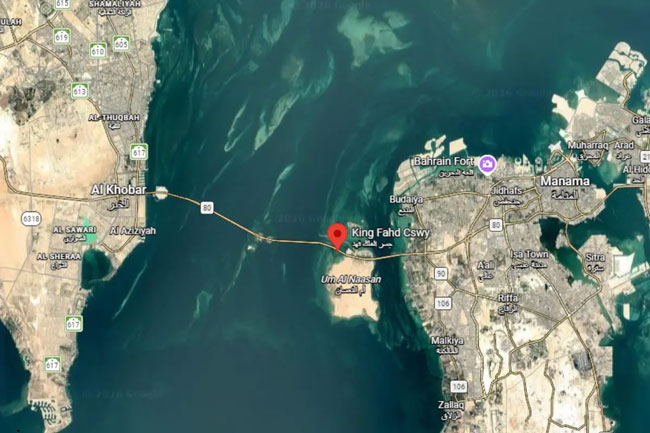 Key bridge linking Saudi Arabia to the island of Bahrain closes over threats from Iranian attacks