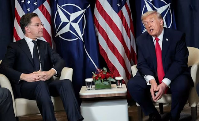 Donald Trump blasts NATO after closed-door Rutte meeting