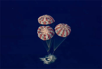 Artemis II astronauts return from moon with splashdown to close out record-breaking lunar voyage