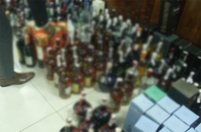 Foreign liquor bottles worth over Rs. 20 mln seized in Colombo