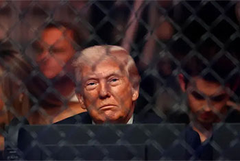 Donald Trump attends UFC fight during US-Iran peace talks