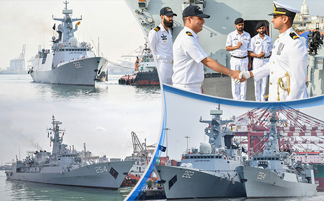 Two Pakistan Navy ships arrive in Colombo