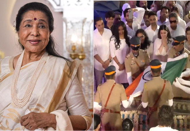 Asha Bhosle receives Tricolour tribute