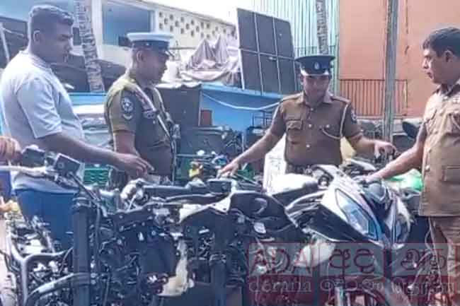 Man arrested in Piliyandala over assembly of Rs. 20 million worth high-capacity motorcycles