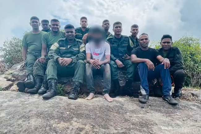 Army rescues missing hiker from Hanthana Mountain Range
