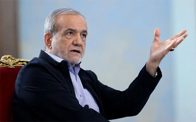 Iran�s President urges Macron, Europe to push US toward deal