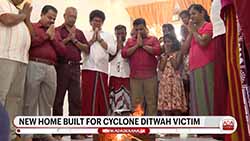 President welcomes New Year with residents of newly rebuilt home damaged by cyclone (English)