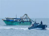 Fishing vessel with suspected narcotics haul intercepted in naval operation