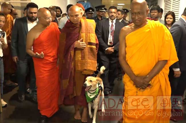 Walk for Peace: Ven. Pannakara Thero and 07 monks arrive in Sri Lanka