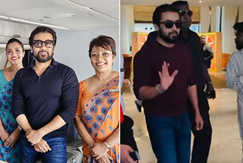 Indian Actor Suriya arrives in Sri Lanka