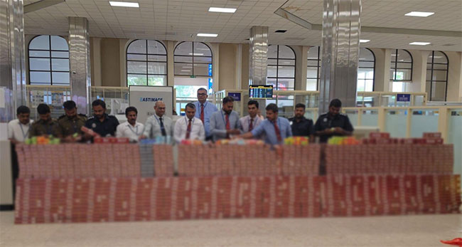 Suspect arrested at BIA with foreign cigarettes worth Rs. 38.67 mln