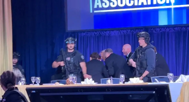 Trump responds after shots fired at correspondents� dinner, says shooter arrested