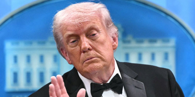 Trump says incident won�t deter him from winning Iran war