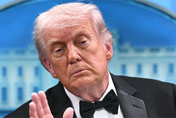 Trump says incident won�t deter him from winning Iran war