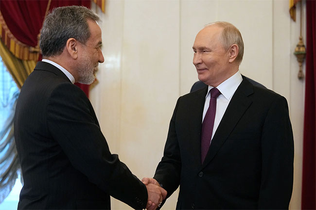 Russia will do everything to bring peace to the Middle East, Putin tells Araghchi