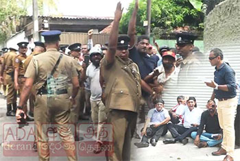Cow dung thrown at group protesting near Finance Secretary�s home