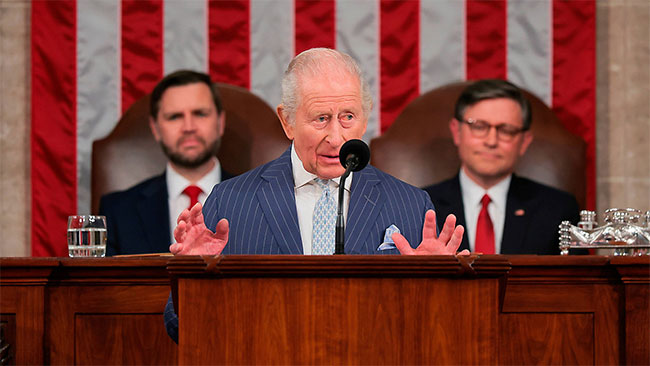 King Charles urges Western unity in speech to US Congress