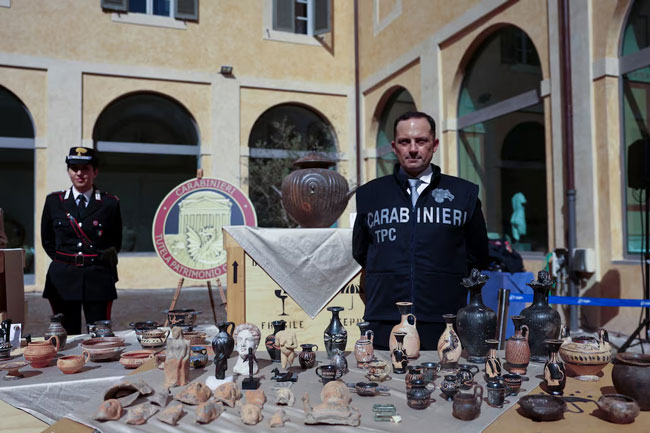 Italy recovers 337 looted antiquities from United States