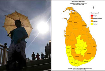 Warm weather advisory issued for several provinces