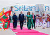 Maldivian President Mohamed Muizzu arrives in Sri Lanka