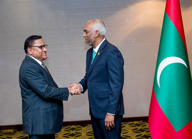 FM Vijitha Herath holds talks with visiting Maldivian President