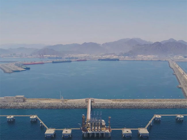 UAE reports large fire at oil port after drone attack from Iran