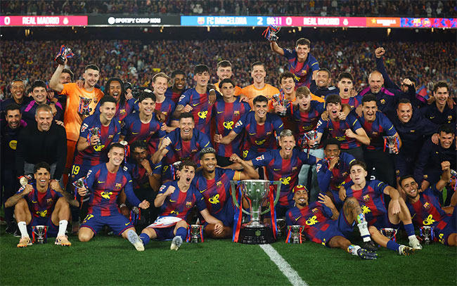   Barcelona seal 29th LaLiga title with 2-0 Clasico win over Real Madrid