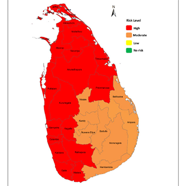 Advisory issued for heavy rains above 200 mm in Western and Sabaragamuwa provinces