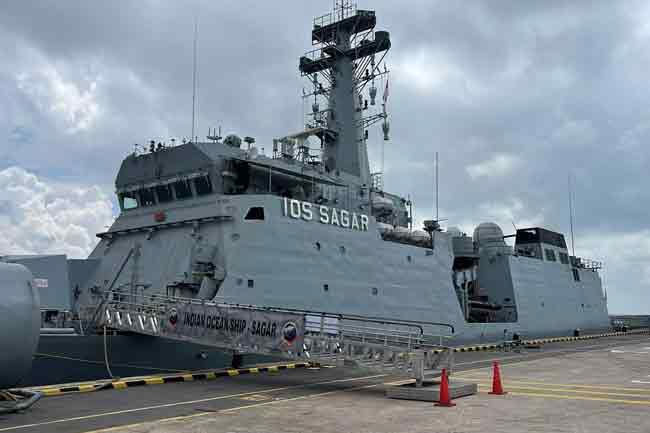 Indian Naval Ship IOS Sagar to arrive in Colombo tomorrow