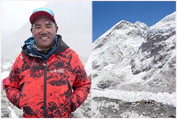 Nepali Sherpa scales Mount Everest for a record 32nd time
