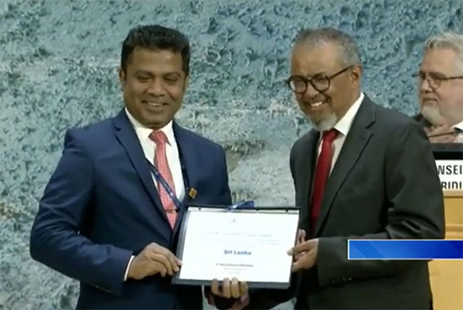 Sri Lanka receives WHO recognition for eliminating mother-to-child transmission of HIV and syphilis