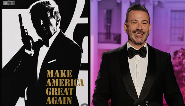 Jimmy Kimmel roasts White House suggestion that Trump could be next James Bond