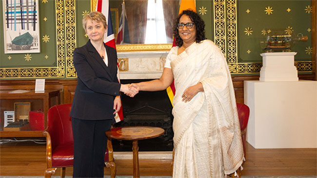 PM Harini hold talks British Foreign Secretary 