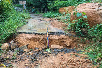 12 families evacuated as landslide reportedly reactivates in Udakalagama 