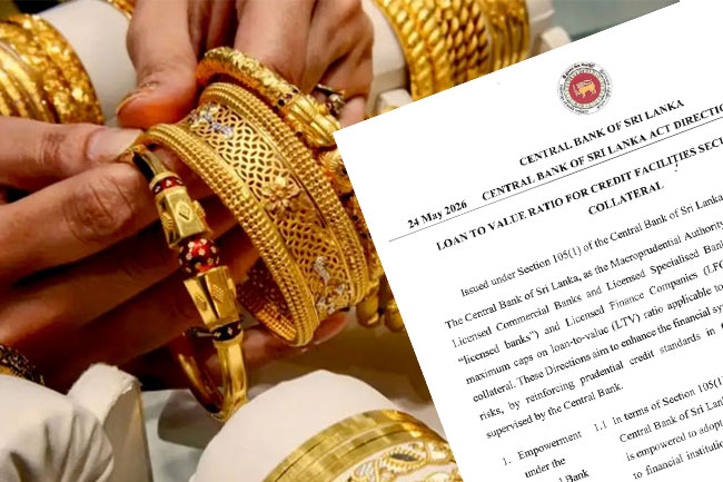 CBSL introduces maximum loan-to-value limit for gold collateral loans