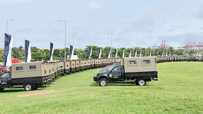 Indian Govt. donates 134 cabs to police stations in Northern Province 