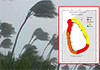 Amber advisory issued for high waves and strong winds