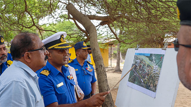 Dy Defence Minister inspects lands used by North Western and North Central Naval Commands