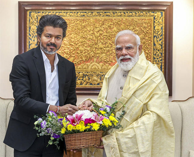 Tamil Nadu CM Vijay meets PM Modi; seeks action on fishermen arrests
