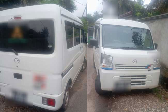 Van suspected to be linked to Kalutara fatal shooting found abandoned in Dodangoda 