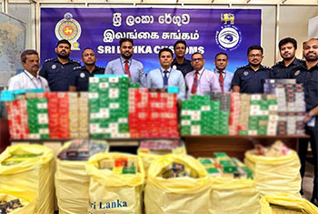 18 passengers arrested with foreign-made cigarettes worth over Rs. 31 mln at BIA