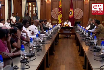 Family members of the LTTE detainees meet President